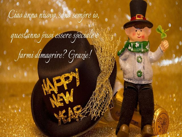 Ciao anno nuovo, sono sempre io, quest'anno puoi essere speciale e farmi dimagrire? Grazie!