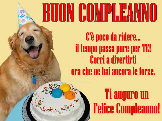Buon compleanno. C'è poco da ridere...il tempo passa pure per te! Corri a divertirti ora che hai ancora le forze. Ti auguro un felice compleanno!