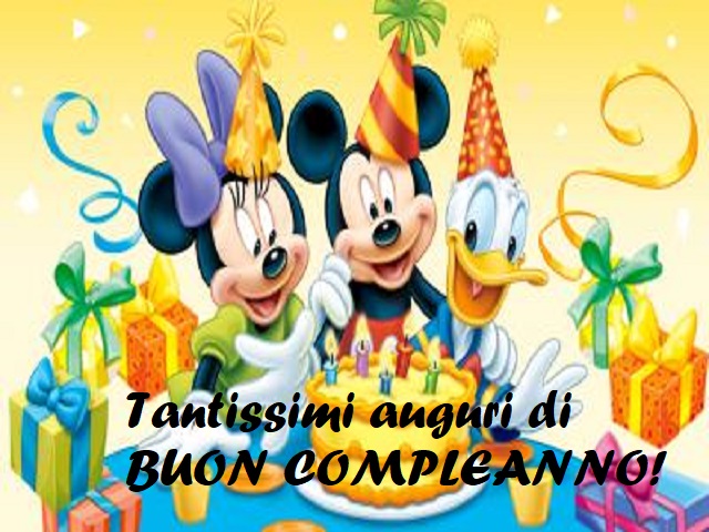 Tantissimi auguri di buon compleanno!