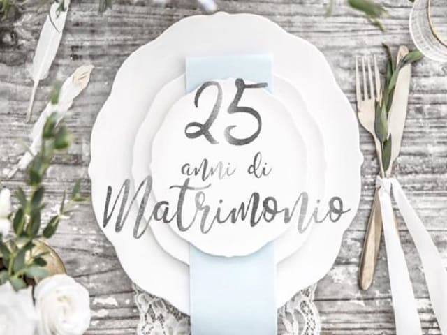 25 anni di matrimonio.