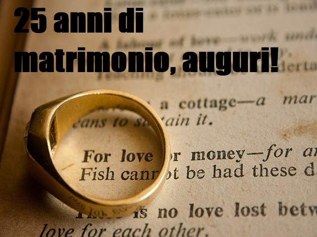 25 anni di matrimonio! Auguri!