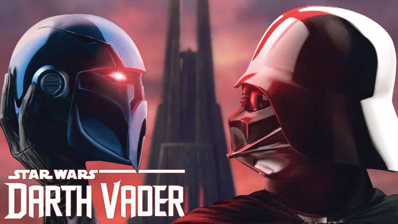 La splendida copertina di Darth Vader con l'elmo di Momin