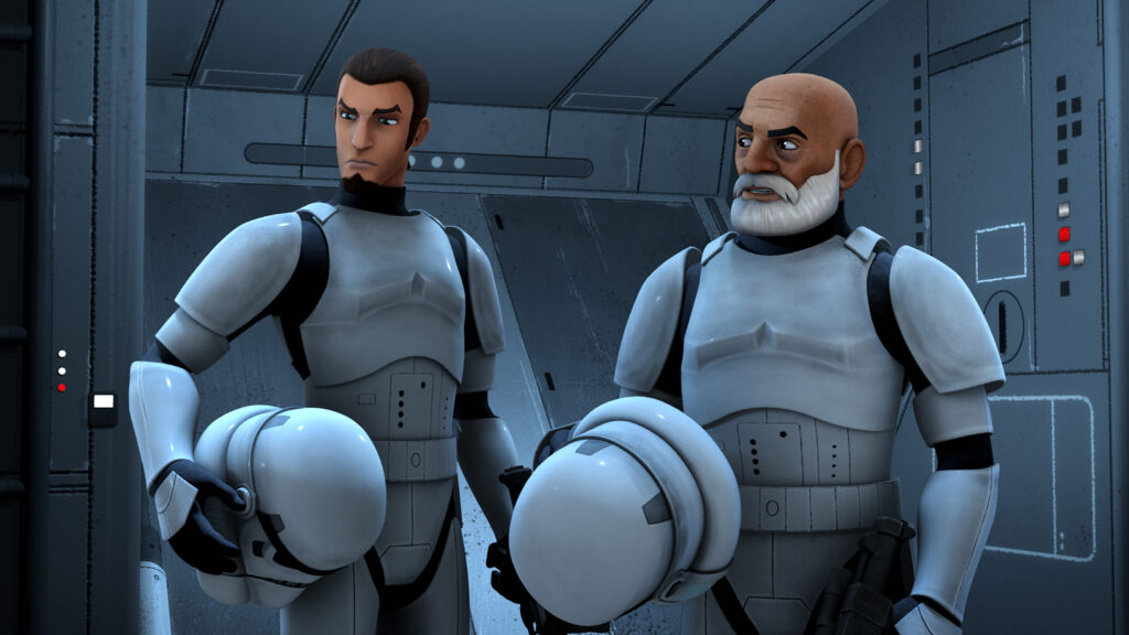 Rex e Kanan travestiti da stormtrooper