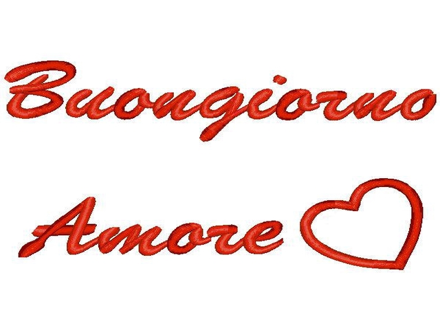 Buongiorno amore.