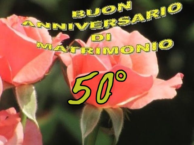 Buon anniversario di matrimonio.