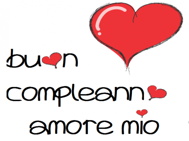 Buon compleanno amore mio