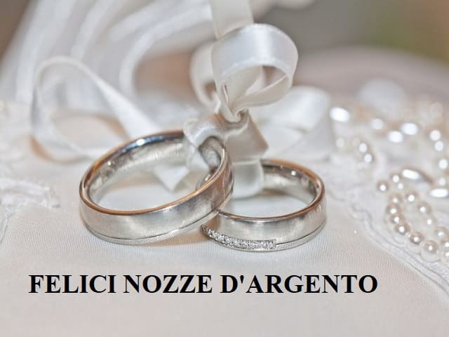 Felici nozze d'argento.