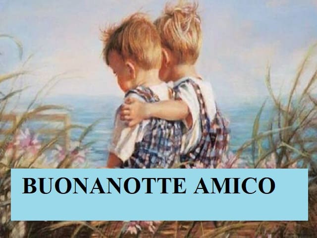Buonanotte amico.