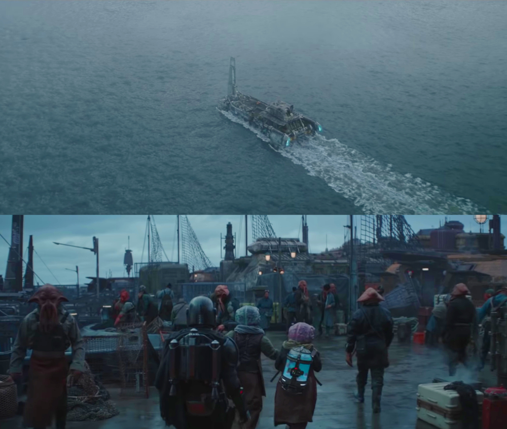 Pianeta acquatico nel Trailer di The Mandalorian