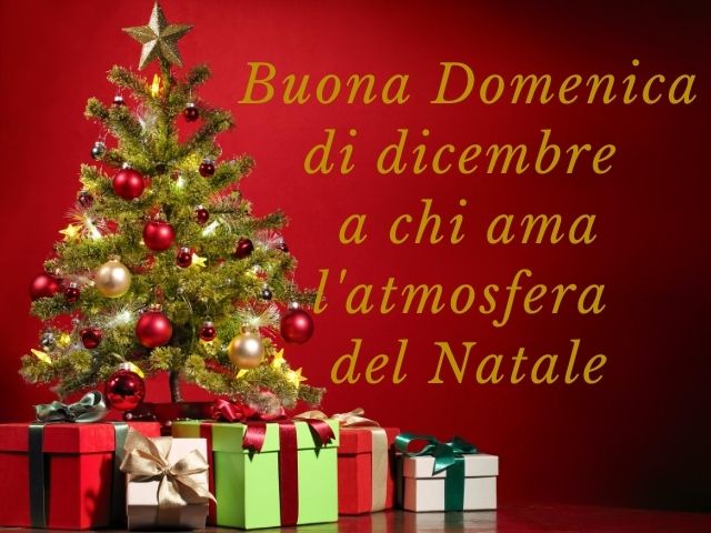 Buona domenica di dicembre a chi ama l'atmosfera del Natale