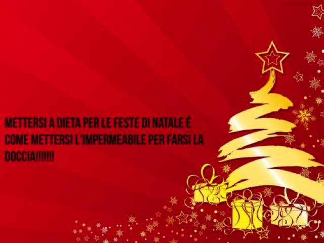 Mettersi a dieta per le feste di Natale è come mettersi l'impermeabile per farsi la doccia!