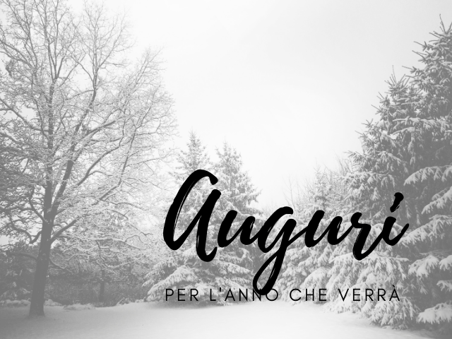Auguri per l'anno che verrà!