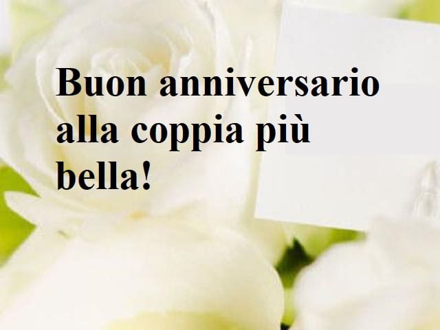 Buon anniversario alla coppia più bella!