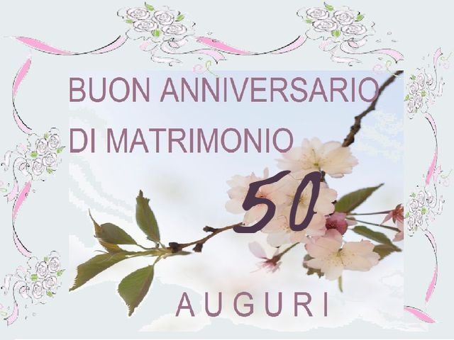 Buon anniversario di matrimonio. Auguri.
