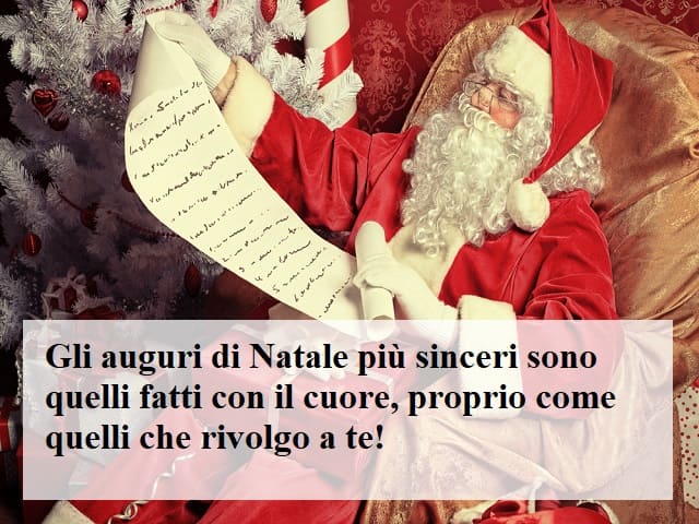 Gli auguri di natale più sinceri son quelli fatti con il cuore, proprio come quelli che rivolgo a te!