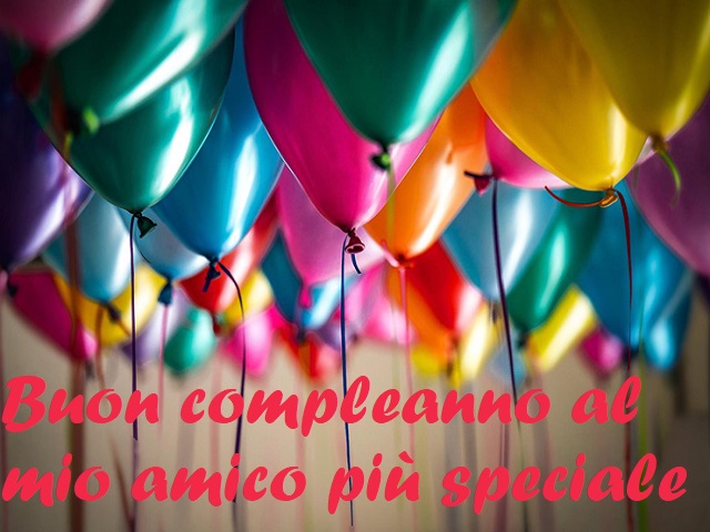 Buon compleanno al mio amico speciale