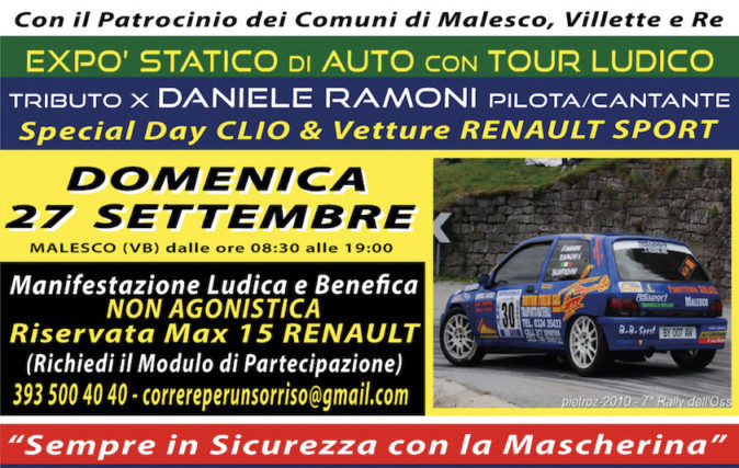 To Remember SportMen + Tributo Daniele Ramoni: a Malesco si accendono i motori