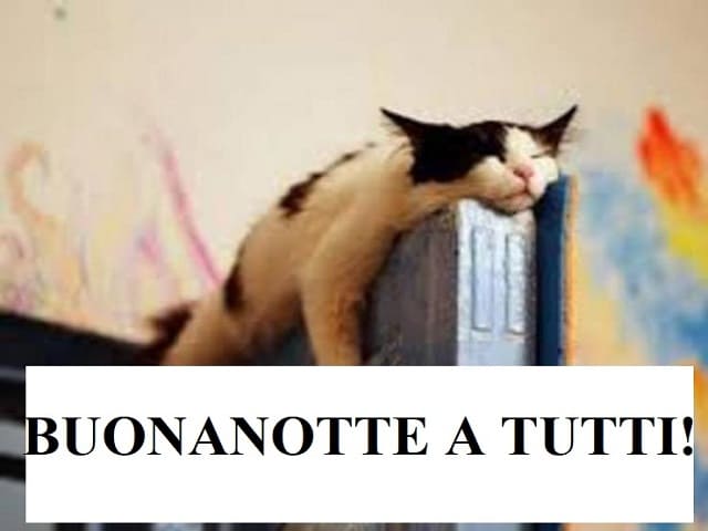 Buona notte a tutti!
