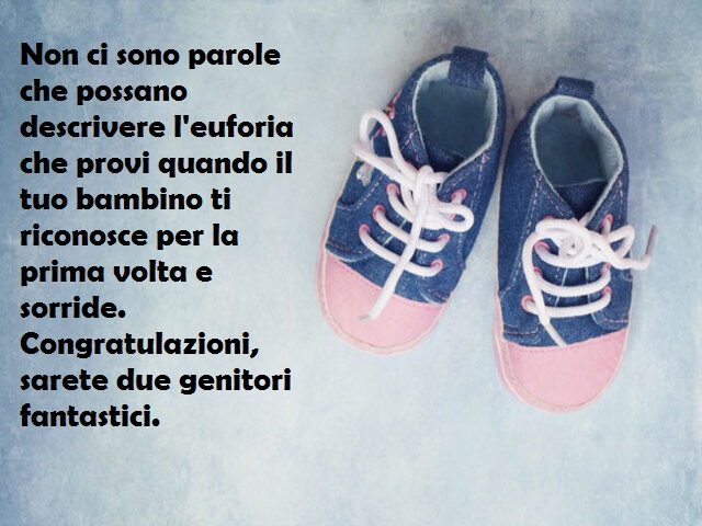 Non ci sono parole che possano descrivere l'euforia che provi quando il tuo bambino ti riconosce per la prima volta e sorride. Congratulazioni, sarete due genitori fantastici.