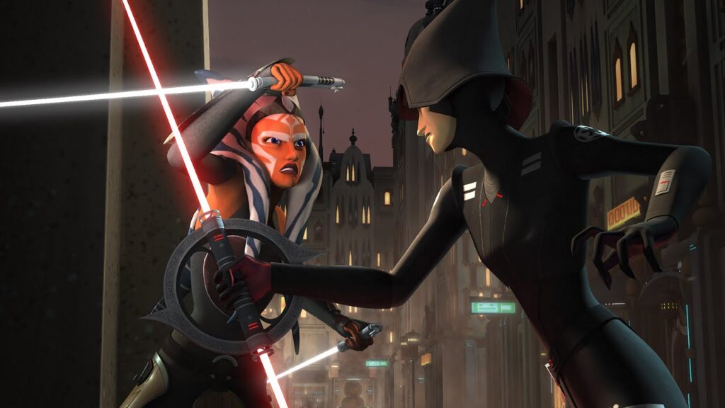 Ahsoka contro la settima Sorella su Takobo