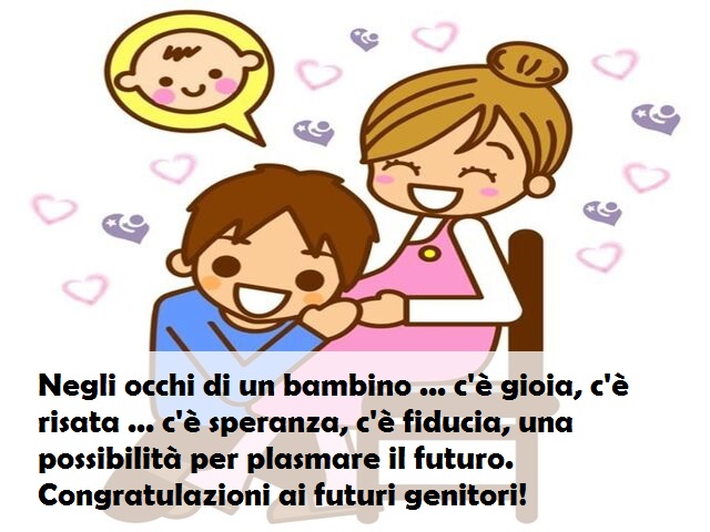 Negli occhi di un bambino ... c'è gioia, c'è risata ... c'è speranza, c'è fiducia, una possibilità per plasmare il futuro. Congratulazioni ai futuri genitori!