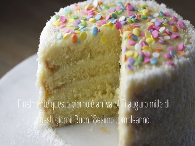 Finalmente questo giorno è arrivato! Ti auguro mille di questi giorni! Buon 18esimo compleanno.