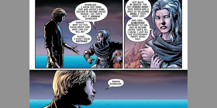 Verla rivela a Luke il vero nome di Darth Vader