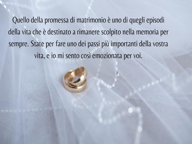 Quello della promessa di matrimonio è uno di quegli episodi della vita che è destinato a rimanere scolpito nella memoria per sempre. State per fare uno dei passi più importanti della vostra vita, e io mi sento così emozionata per voi.