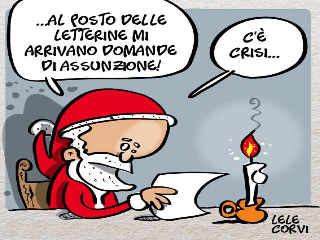 ...al posto delle letterine mi arrivano domande di assunzione! C'è crisi...