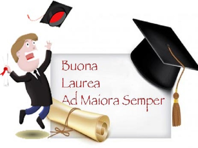 Buona Laurea ad maiora semper.