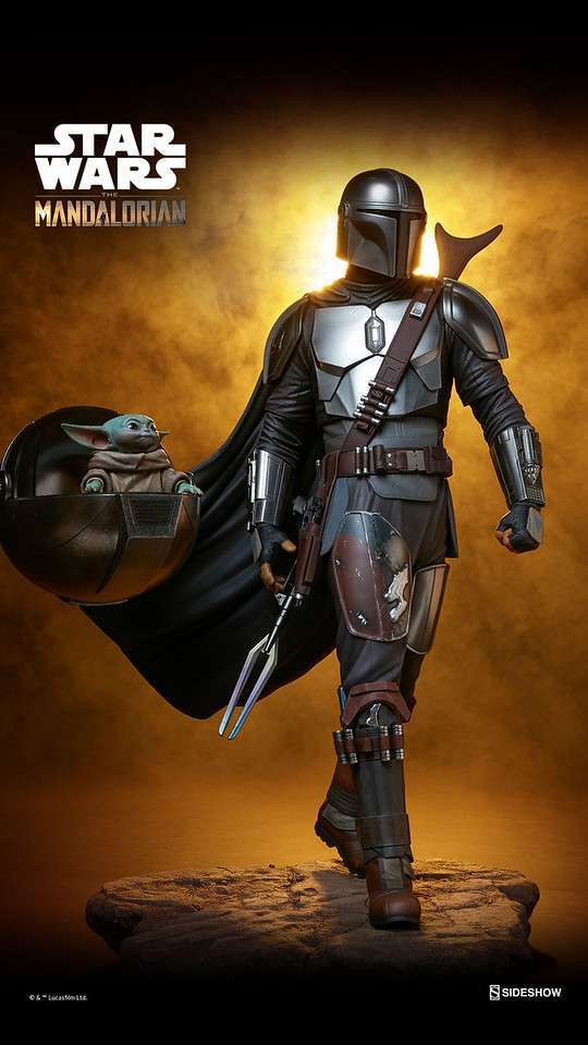 La bellissima premium format figure di Mando e The Child