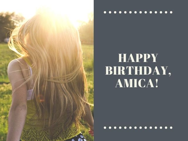 Happy birthday, amica!