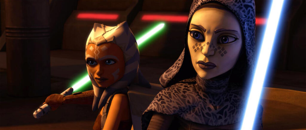 Ahsoka Tano e Barriss Offee in The Clone Wars