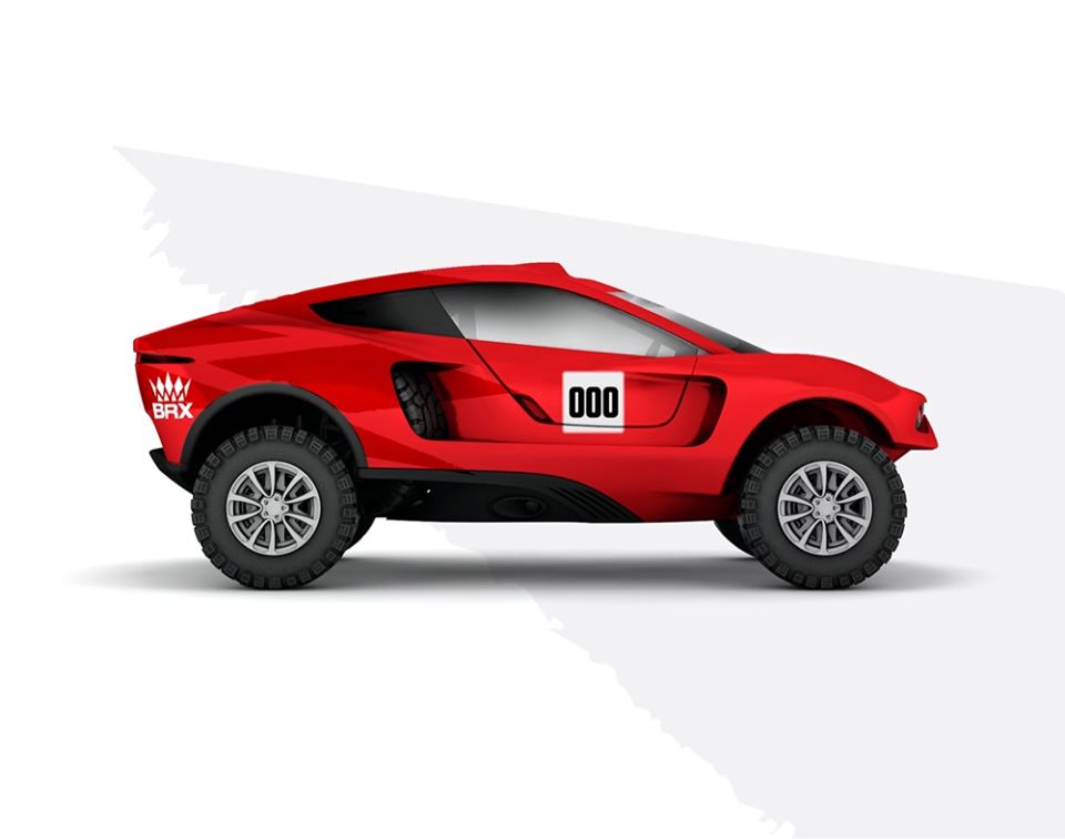 Il BRX T1, il mezzo che il team Prodrive sta sviluppando per la prossima Dakar