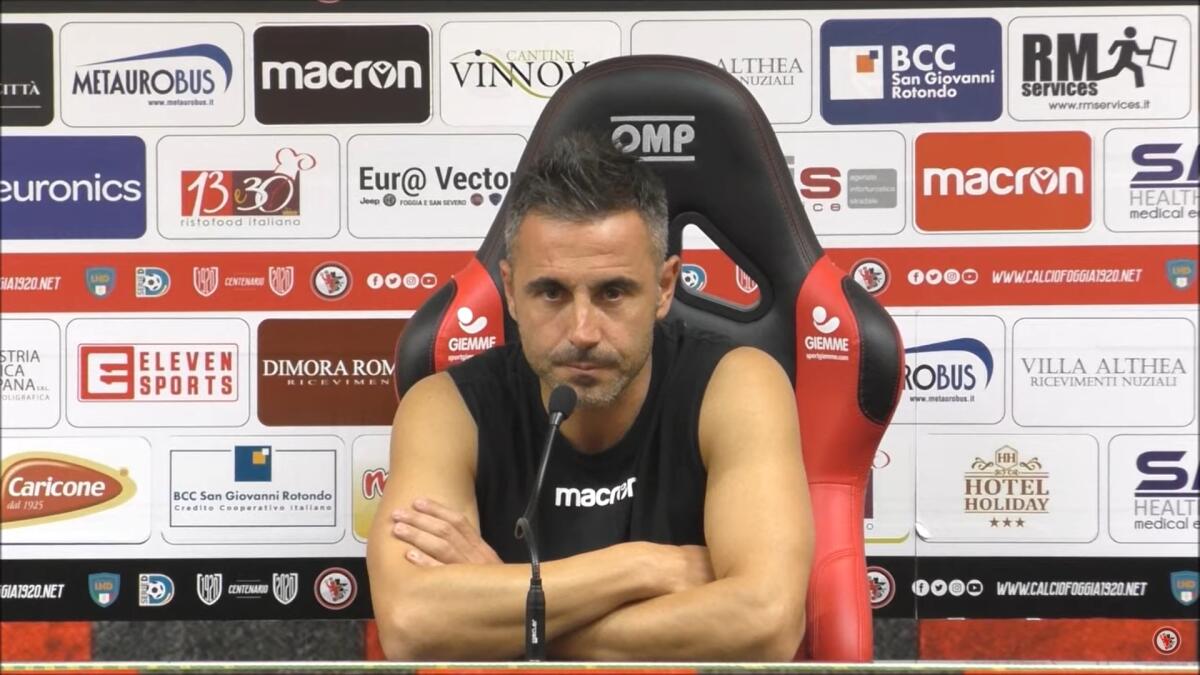 Foggia, Marchionni: "Brutta prestazione, così non va" - Immagine in evidenza: Marco Marchionni - crediti foto: canale Youtube Calcio Foggia 1920
