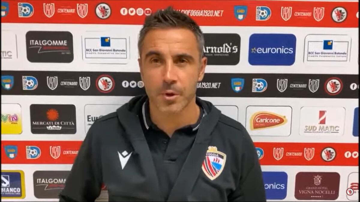 Foggia, Marchionni: “A Catanzaro per il riscatto” - Immagine in evidenza: Marco Marchionni - crediti foto: canale Youtube Calcio Foggia 1920