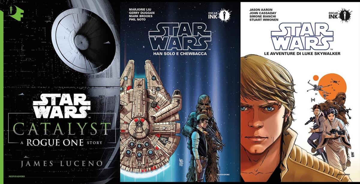 Mondadori dice addio a Star Wars: che futuro per i romanzi in Italia? - Copertina di alcuni dei nuovi romanzi annunciati da Mondadori.
