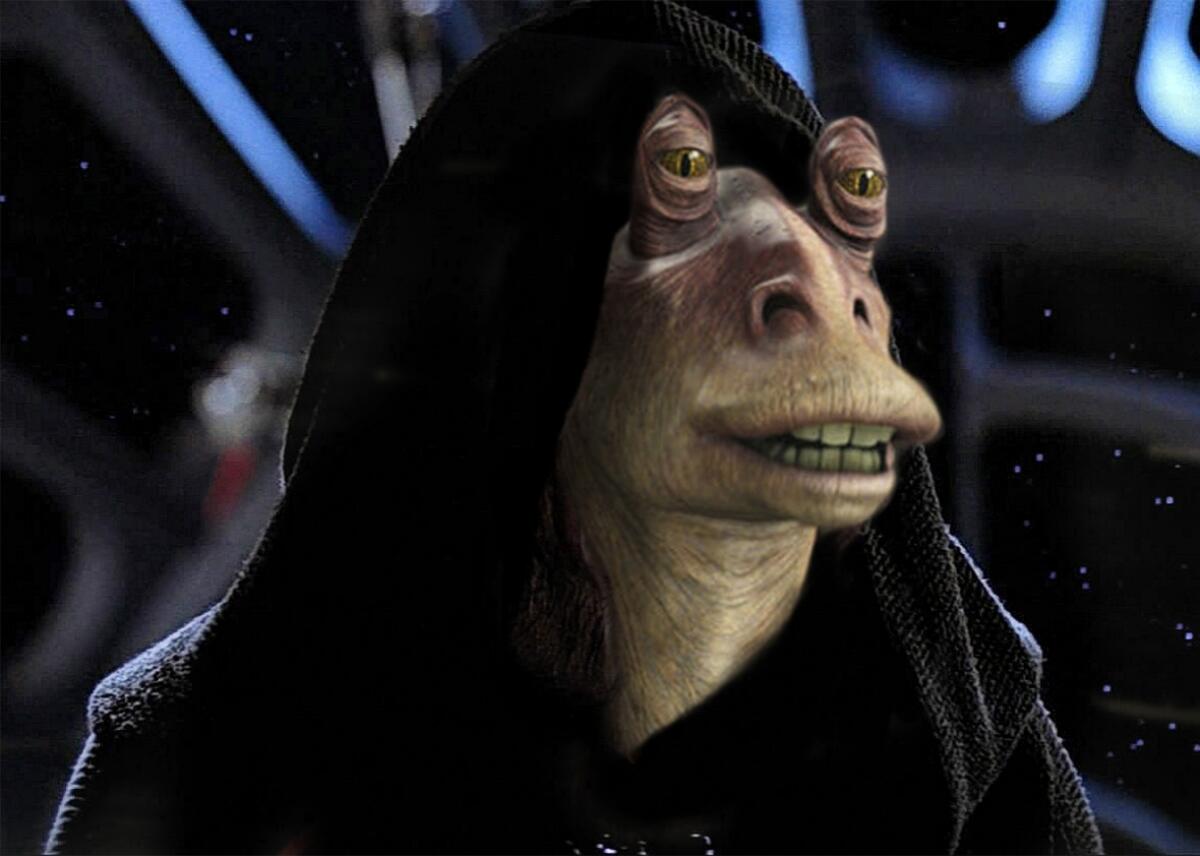 Ecco perché rendere Jar Jar un Sith sarebbe stata la scelta migliore - Darth Jar Jar, molto inquietante