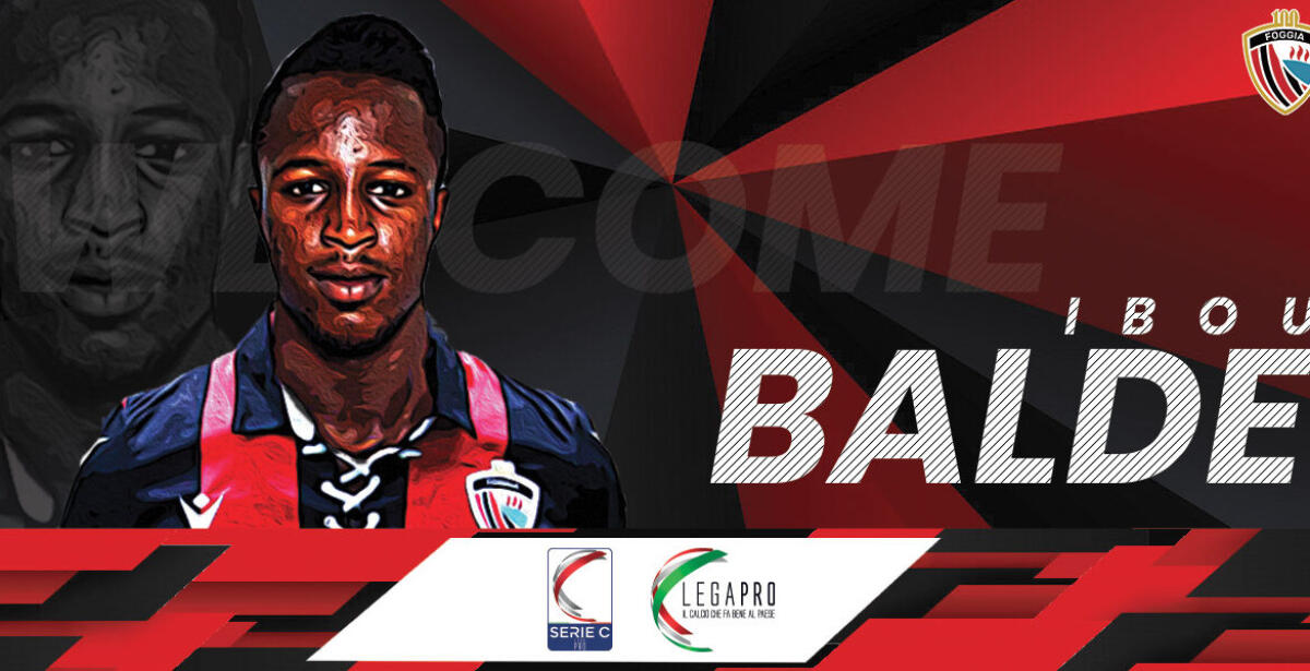 Ibou Balde firma col Foggia - Immagine in evidenza: - crediti foto: sito ufficiale Calcio Foggia 1920