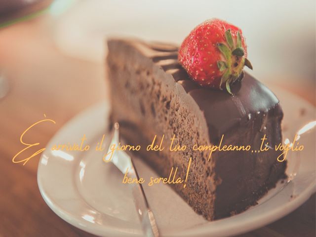 È arrivato il giorno del tuo compleanno...ti voglio bene sorella!