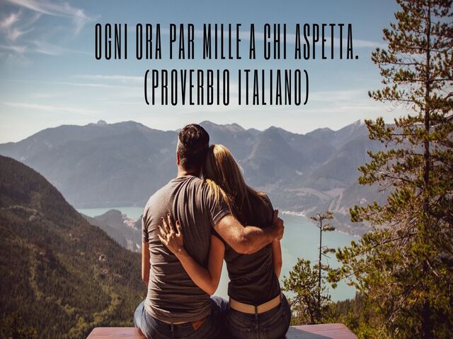 Ogni ora par mille a chi aspetta.(Proverbio italiano)