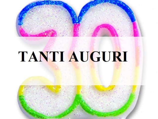 Tanti auguri.