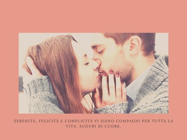 Serenità, felicità e complicità vi siano compagni per tutta la vita. Auguri di cuore.