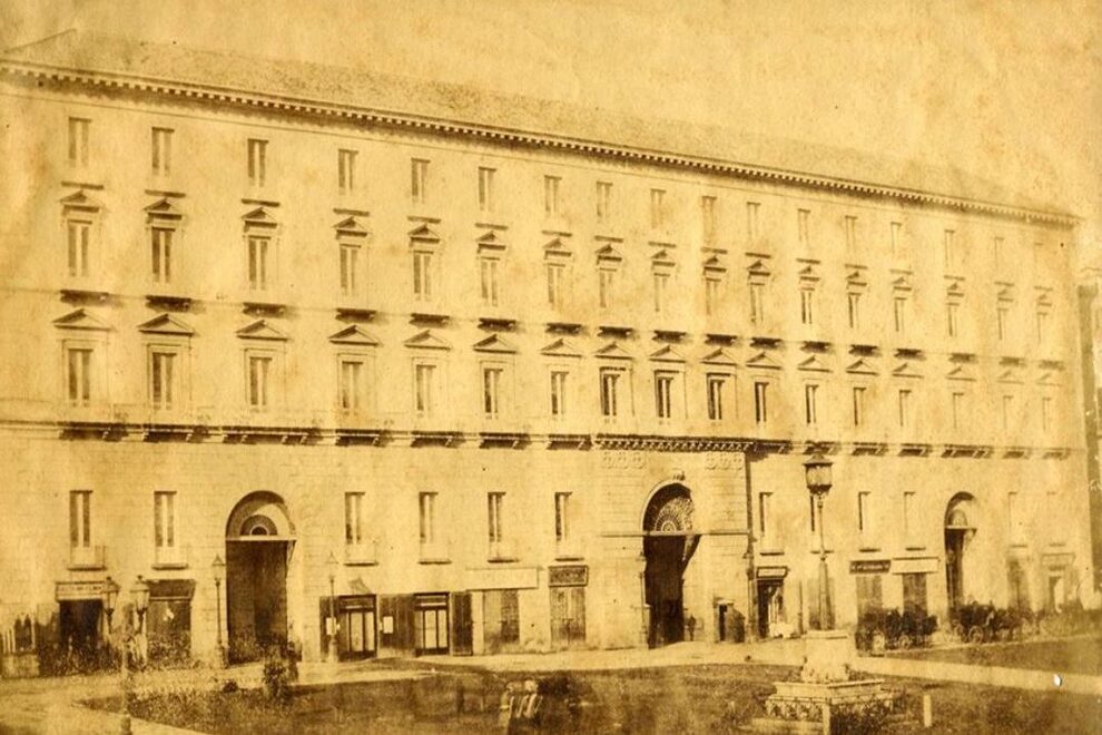 Antica rappresentazione del Palazzo del Banco di Santa Maria del Popolo