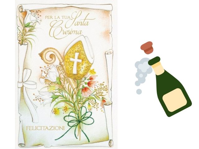 Per la tua Santa Cresima, felicitazioni