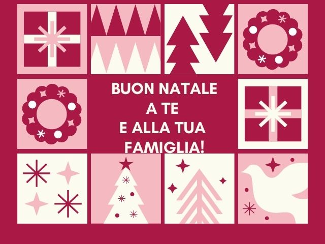 Buon Natale a te e alla tua famiglia!