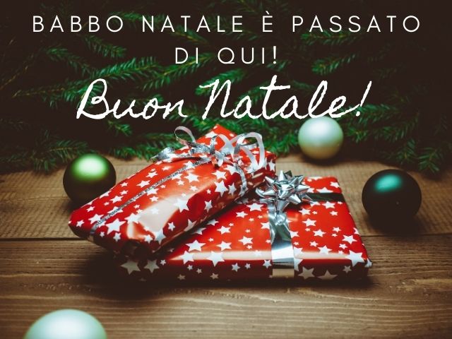 Babbo Natale è passato di qui! Buon Natale!