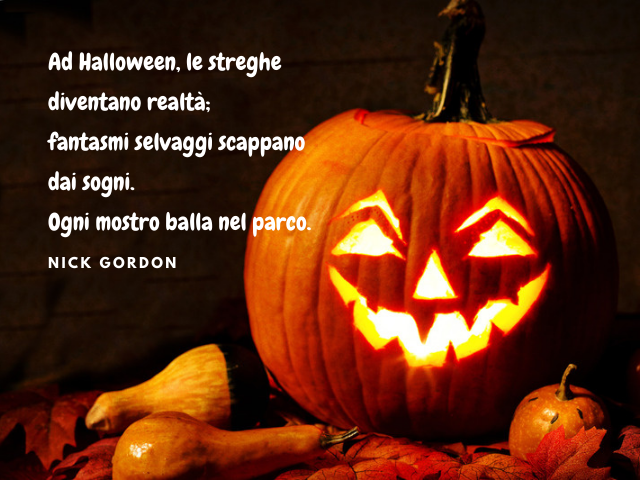 Ad Halloween, le streghe diventano realtà; fantasmi selvaggi scappano dai sogni. Ogni mostro balla nel parco. Nick Gordon