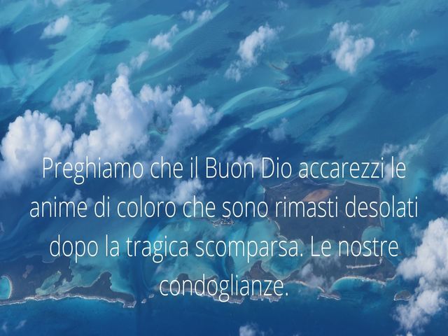 Preghiamo che il Buon Dio accarezzi le anime di coloro che sono rimasti desolati dopo la tragica scomparsa. Le nostre condoglianze.
