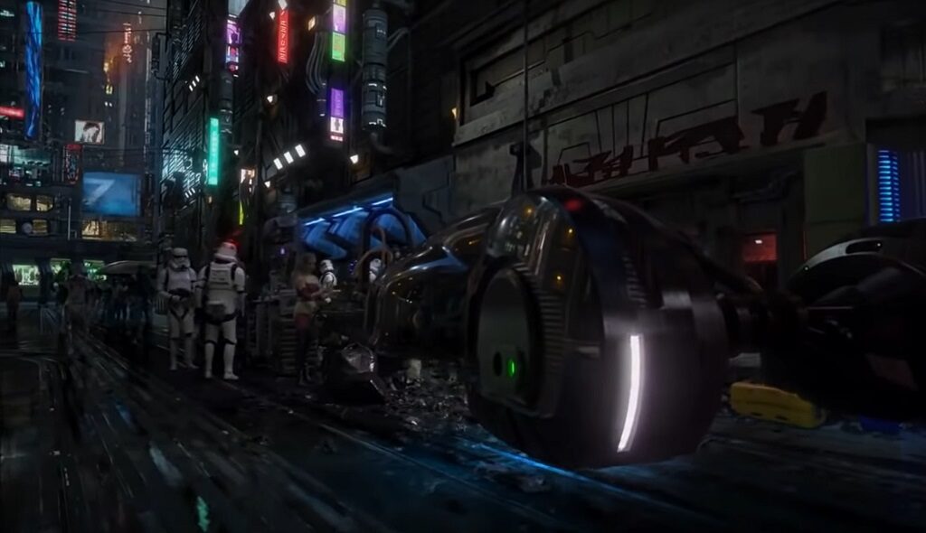 Footage di Star Wars Underworld.Da: il cineocchio